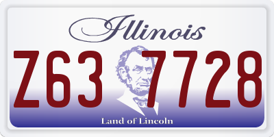 IL license plate Z637728