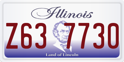 IL license plate Z637730