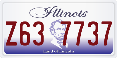 IL license plate Z637737