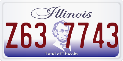 IL license plate Z637743