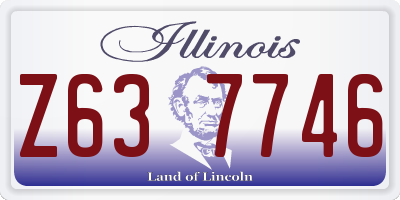 IL license plate Z637746