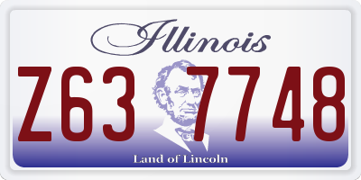 IL license plate Z637748