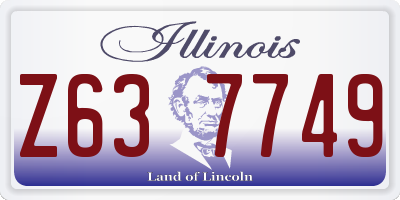 IL license plate Z637749
