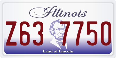 IL license plate Z637750
