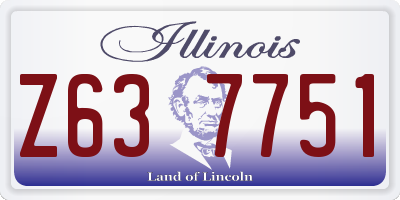 IL license plate Z637751
