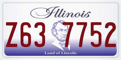 IL license plate Z637752