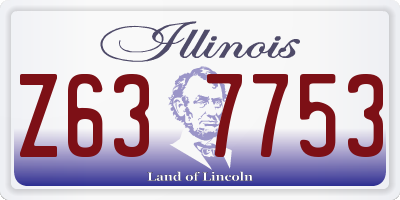IL license plate Z637753