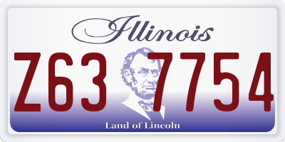IL license plate Z637754