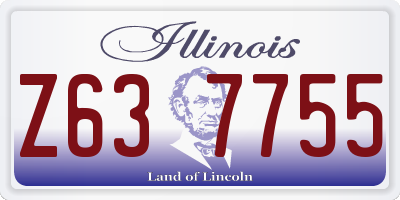 IL license plate Z637755