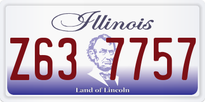 IL license plate Z637757