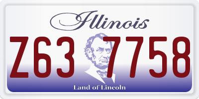 IL license plate Z637758