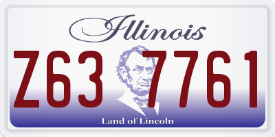 IL license plate Z637761