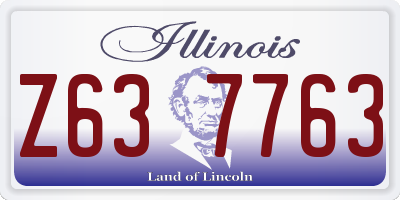 IL license plate Z637763