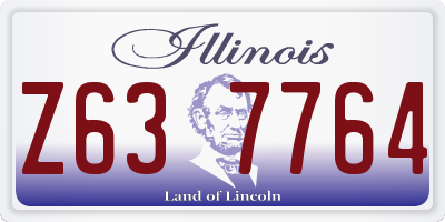 IL license plate Z637764