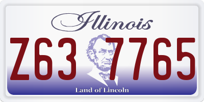 IL license plate Z637765