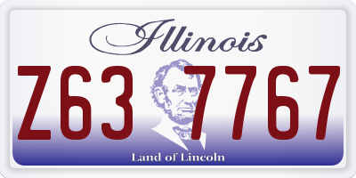 IL license plate Z637767