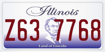 IL license plate Z637768