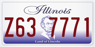 IL license plate Z637771