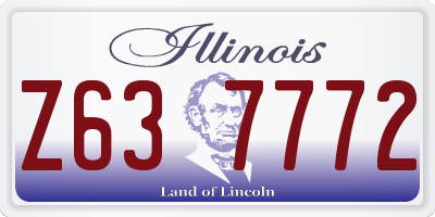 IL license plate Z637772