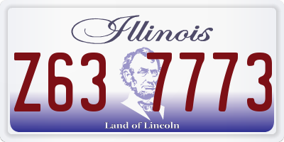 IL license plate Z637773