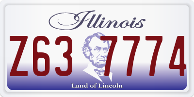 IL license plate Z637774