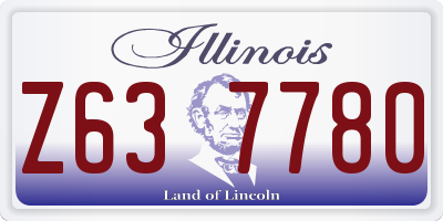 IL license plate Z637780