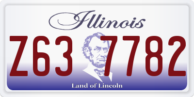 IL license plate Z637782