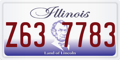 IL license plate Z637783