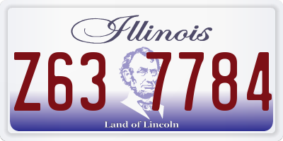 IL license plate Z637784