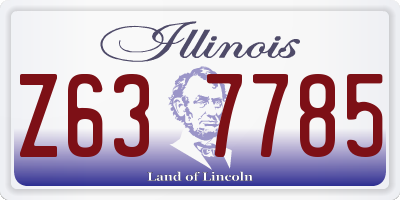 IL license plate Z637785