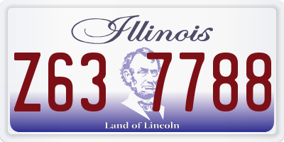 IL license plate Z637788