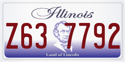 IL license plate Z637792