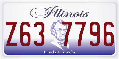 IL license plate Z637796
