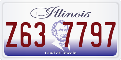 IL license plate Z637797