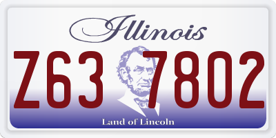 IL license plate Z637802