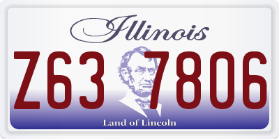 IL license plate Z637806