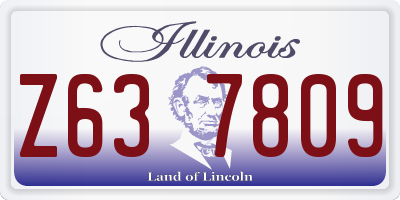 IL license plate Z637809