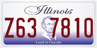 IL license plate Z637810