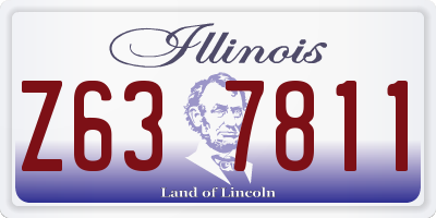 IL license plate Z637811