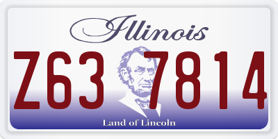 IL license plate Z637814