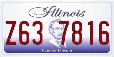 IL license plate Z637816