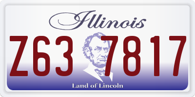 IL license plate Z637817