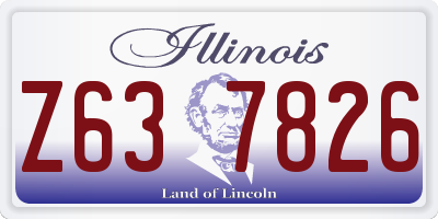 IL license plate Z637826