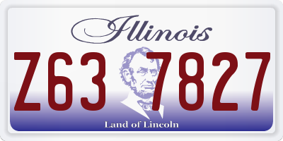 IL license plate Z637827