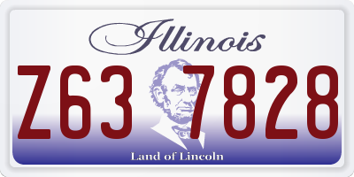 IL license plate Z637828