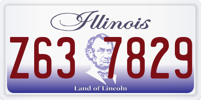 IL license plate Z637829