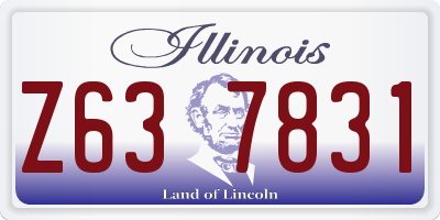 IL license plate Z637831