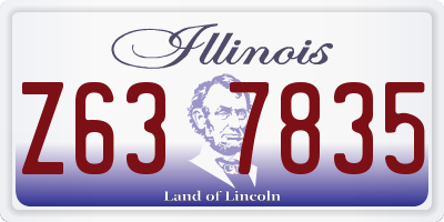IL license plate Z637835