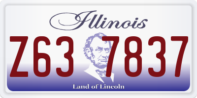 IL license plate Z637837