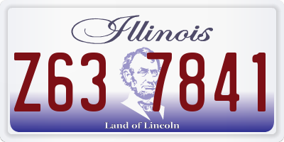 IL license plate Z637841